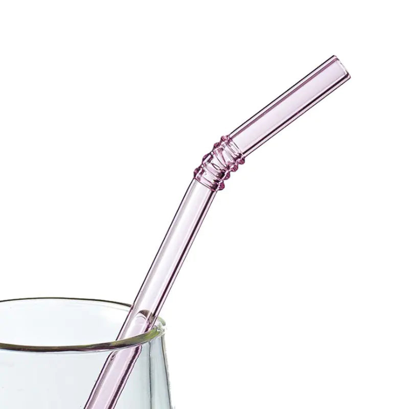 Creative Heat-Resistant Borosilicate Glass Straws
