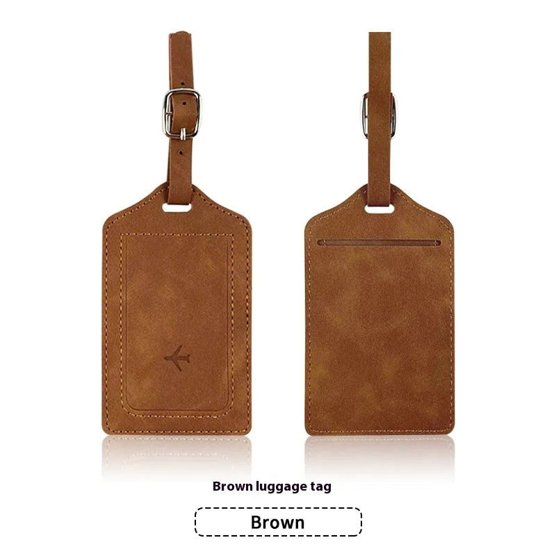 PU Leather Passport Holder & Luggage Tag Set