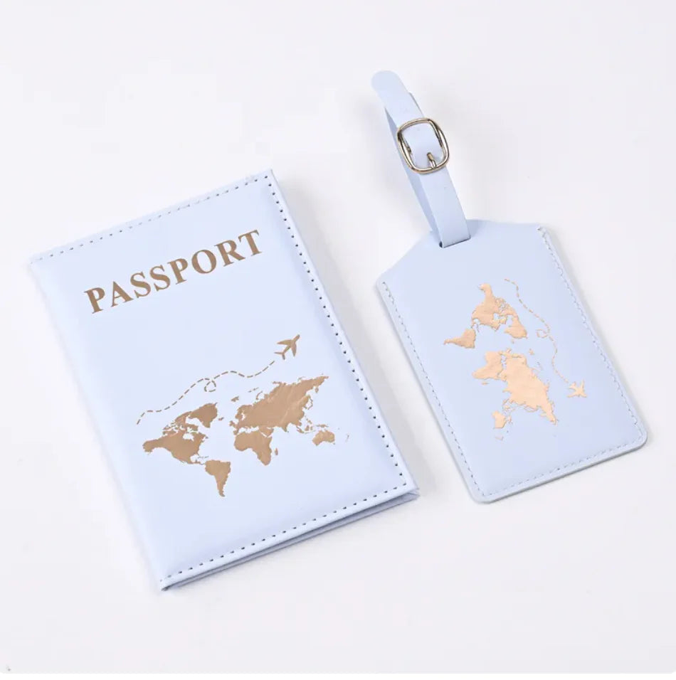 PU Leather Gilded Passport Cover