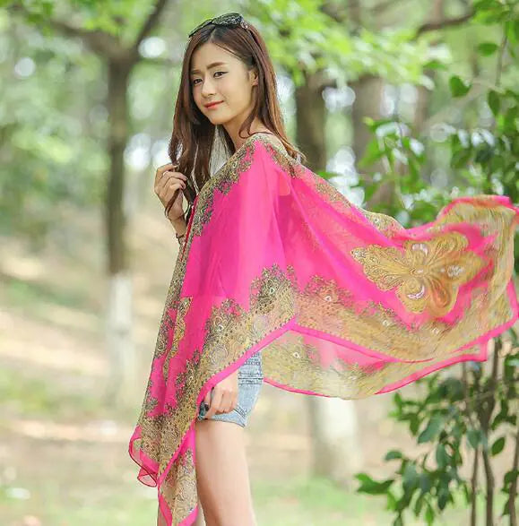 Beach Towel, Sun Protection Clothing, Chiffon Top