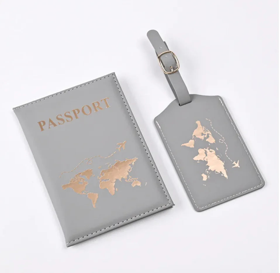 PU Leather Gilded Passport Cover