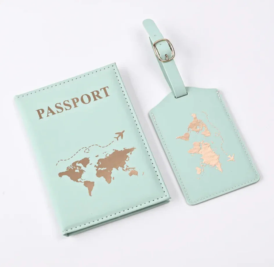 PU Leather Gilded Passport Cover