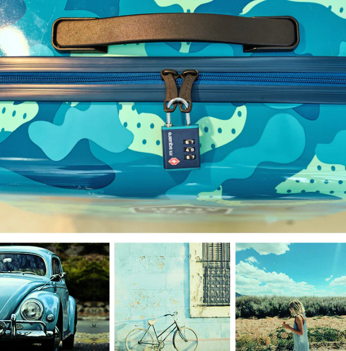M Square TSA Lock Travel Suitcase with Anti-Theft Design