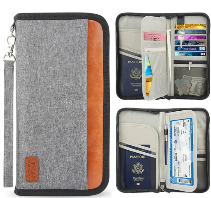 Multifunctional Anti-theft Swipe Travel Passport Holder