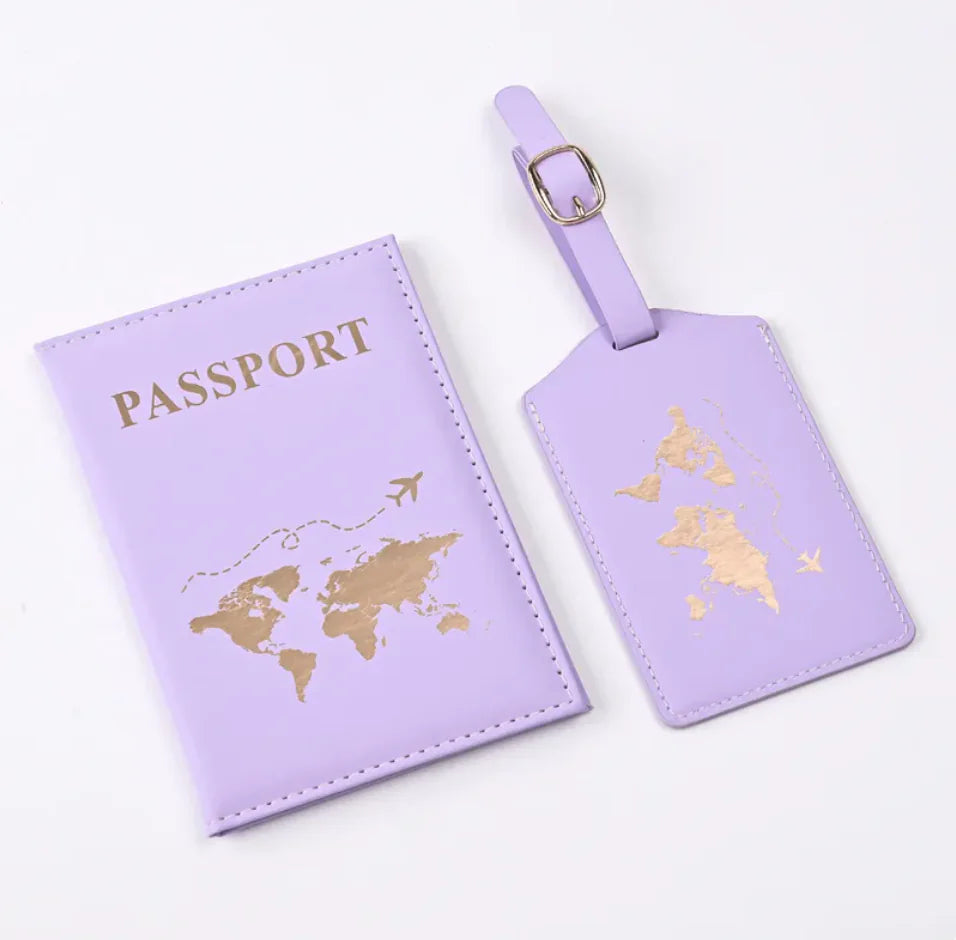 PU Leather Gilded Passport Cover