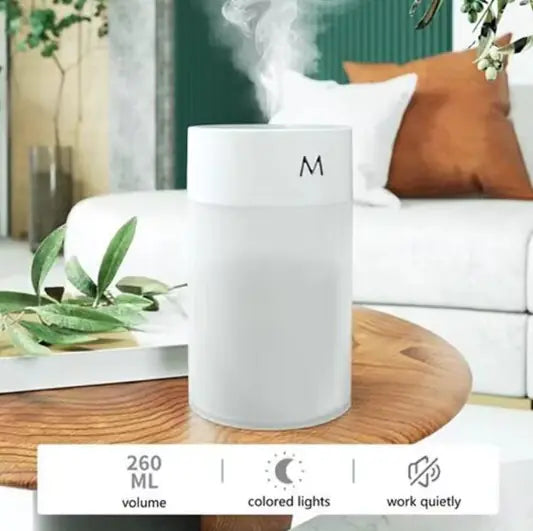 Ultrasonic Air Humidifier & Mini Aromatherapy Diffuser