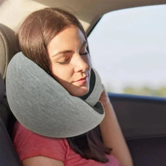 Durable U-Shaped Travel Neck Pillow for Airplane & Travel Comfort