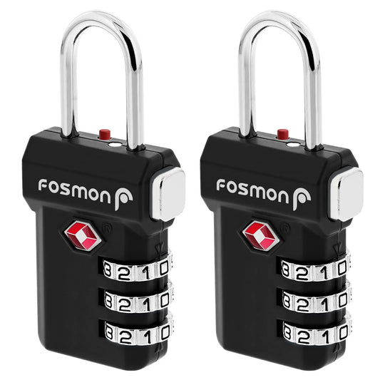 Fosmon TSA-Approved 3-Digit Security Luggage Locks 2-Pack