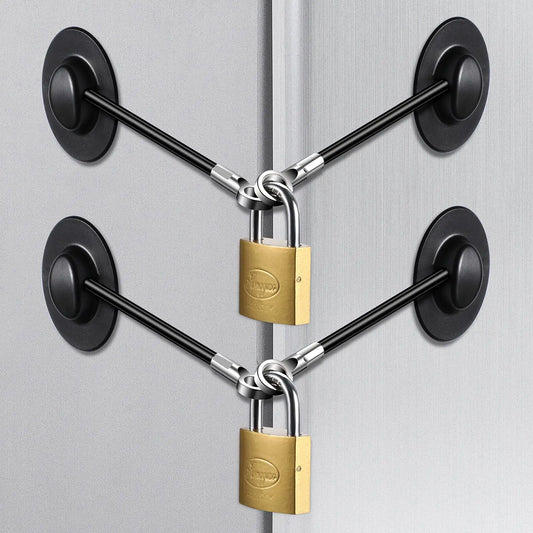 Hotop 4-Pack Keyed Refrigerator Safety Locks – Black