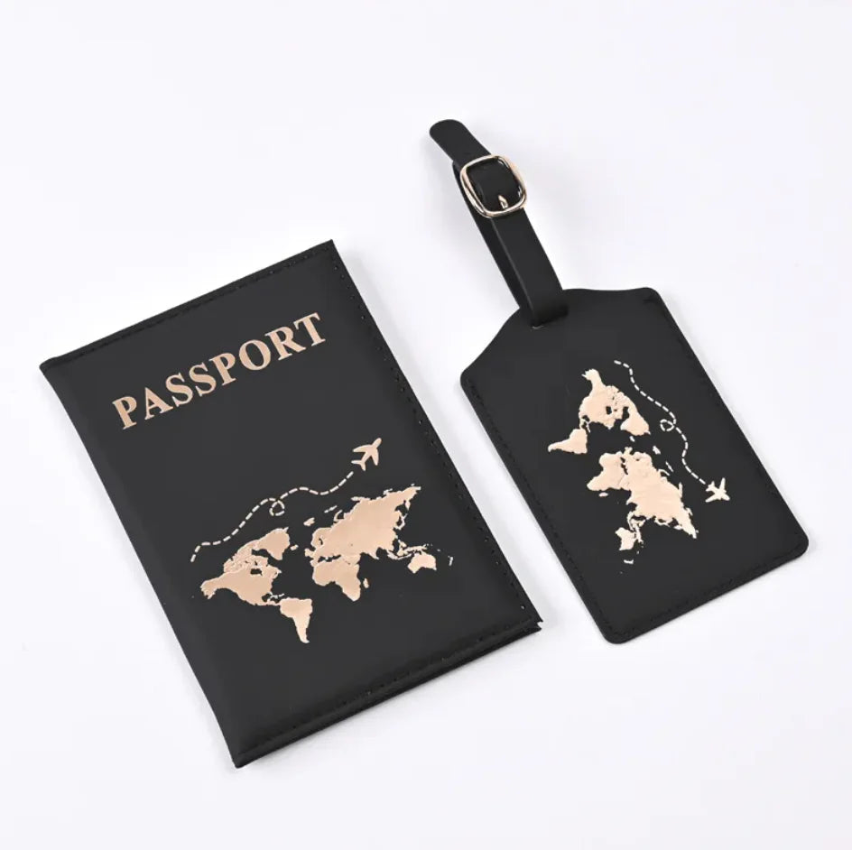 PU Leather Gilded Passport Cover