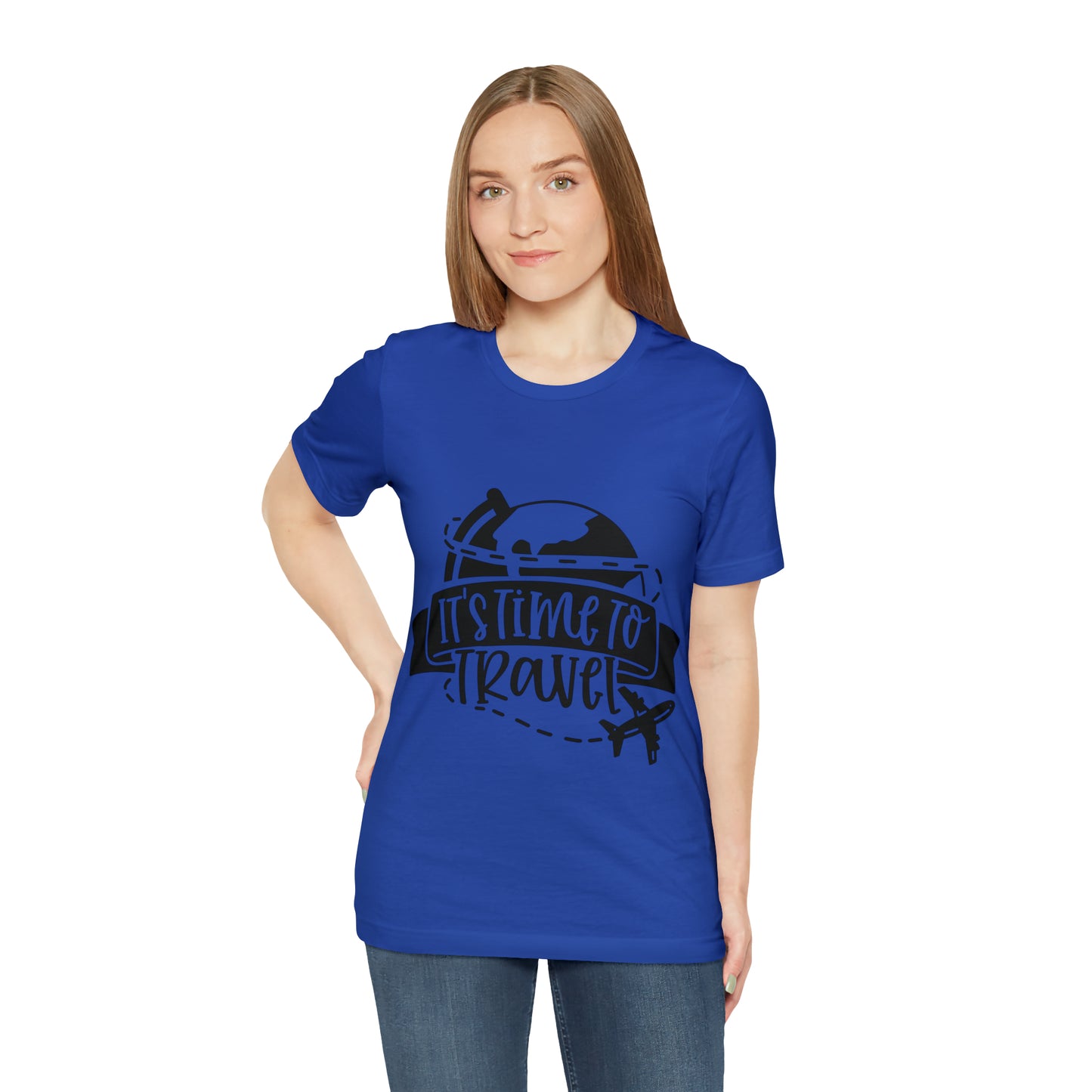 Unisex Time To Travel Jersey Short Sleeve Tee