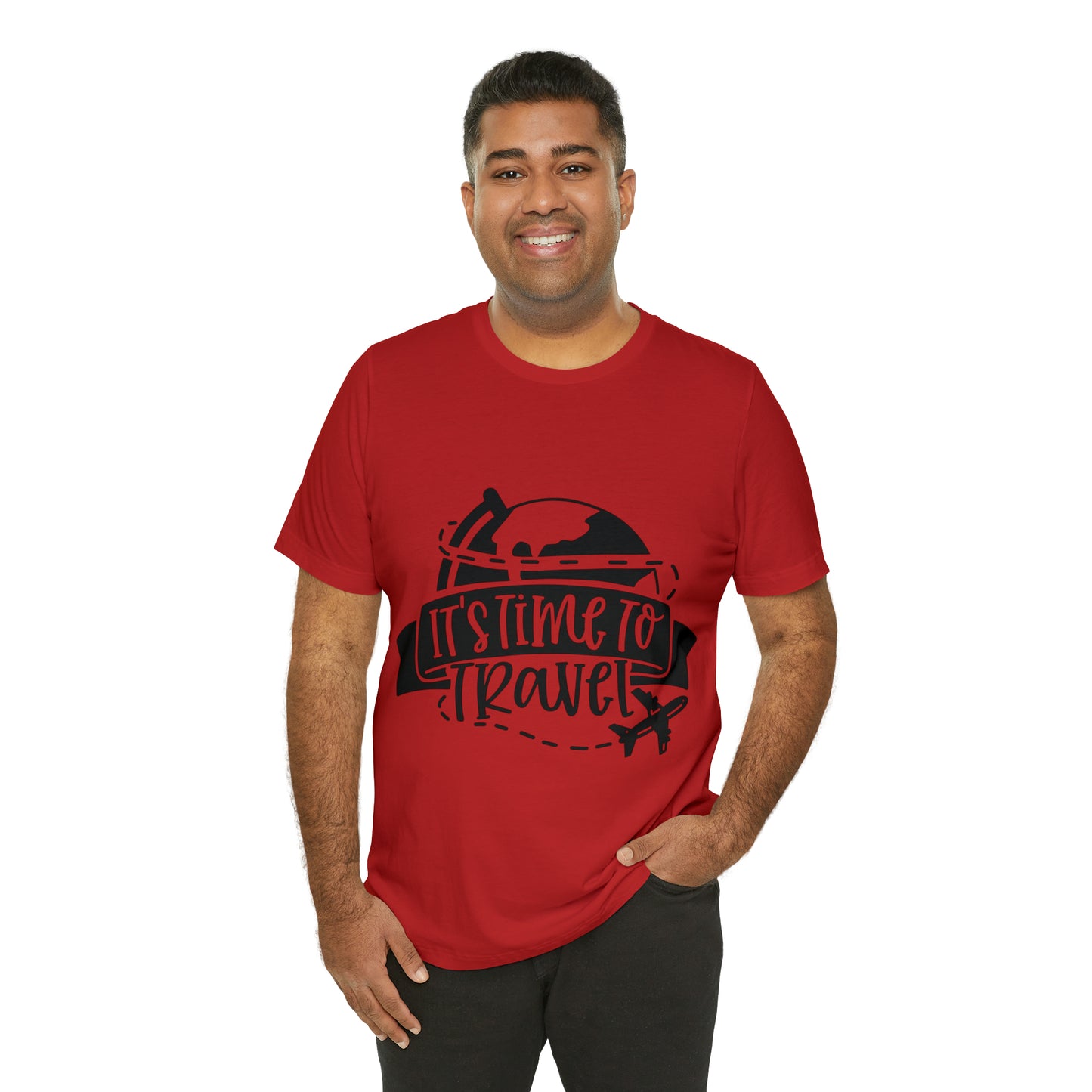 Unisex Time To Travel Jersey Short Sleeve Tee