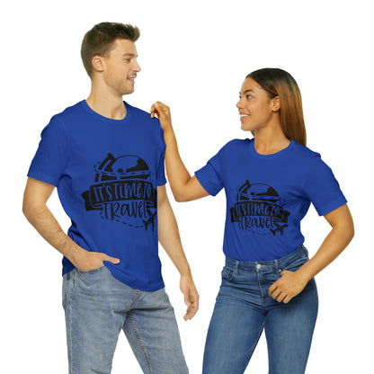 Unisex Time To Travel Jersey Short Sleeve Tee