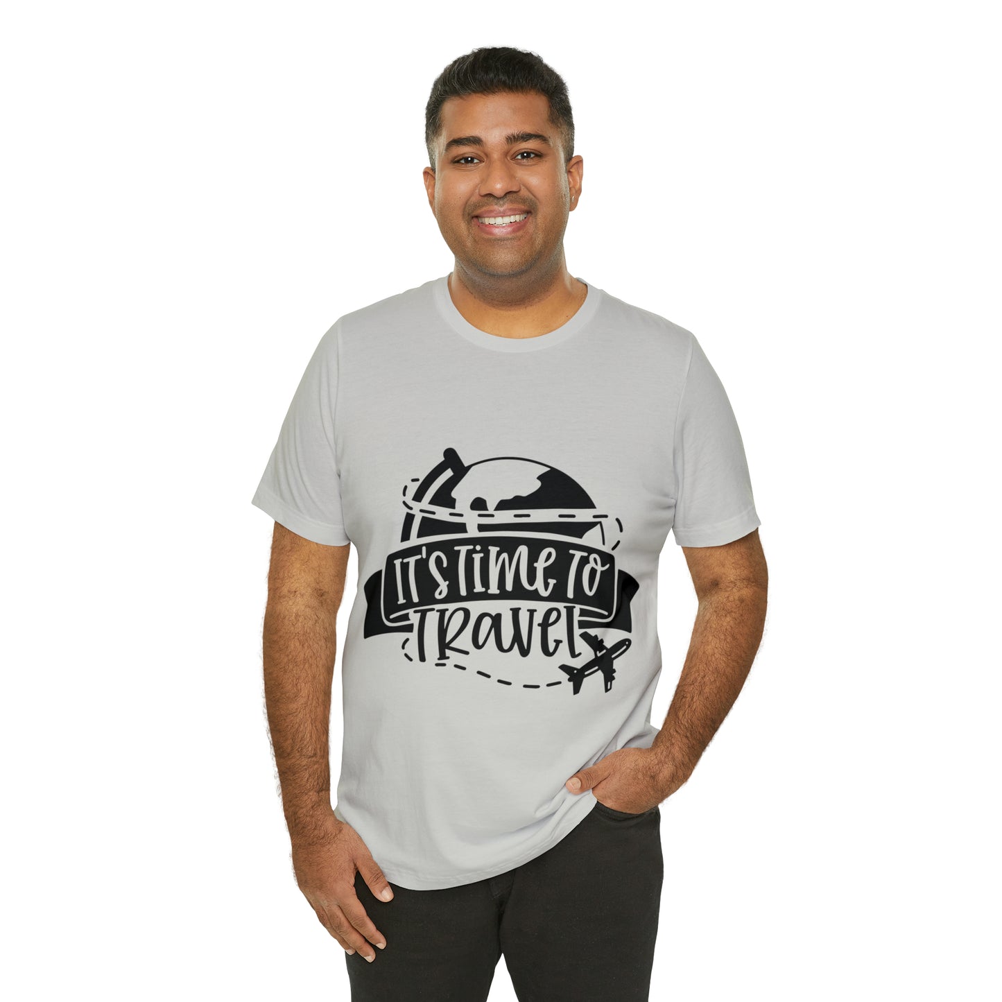 Unisex Time To Travel Jersey Short Sleeve Tee