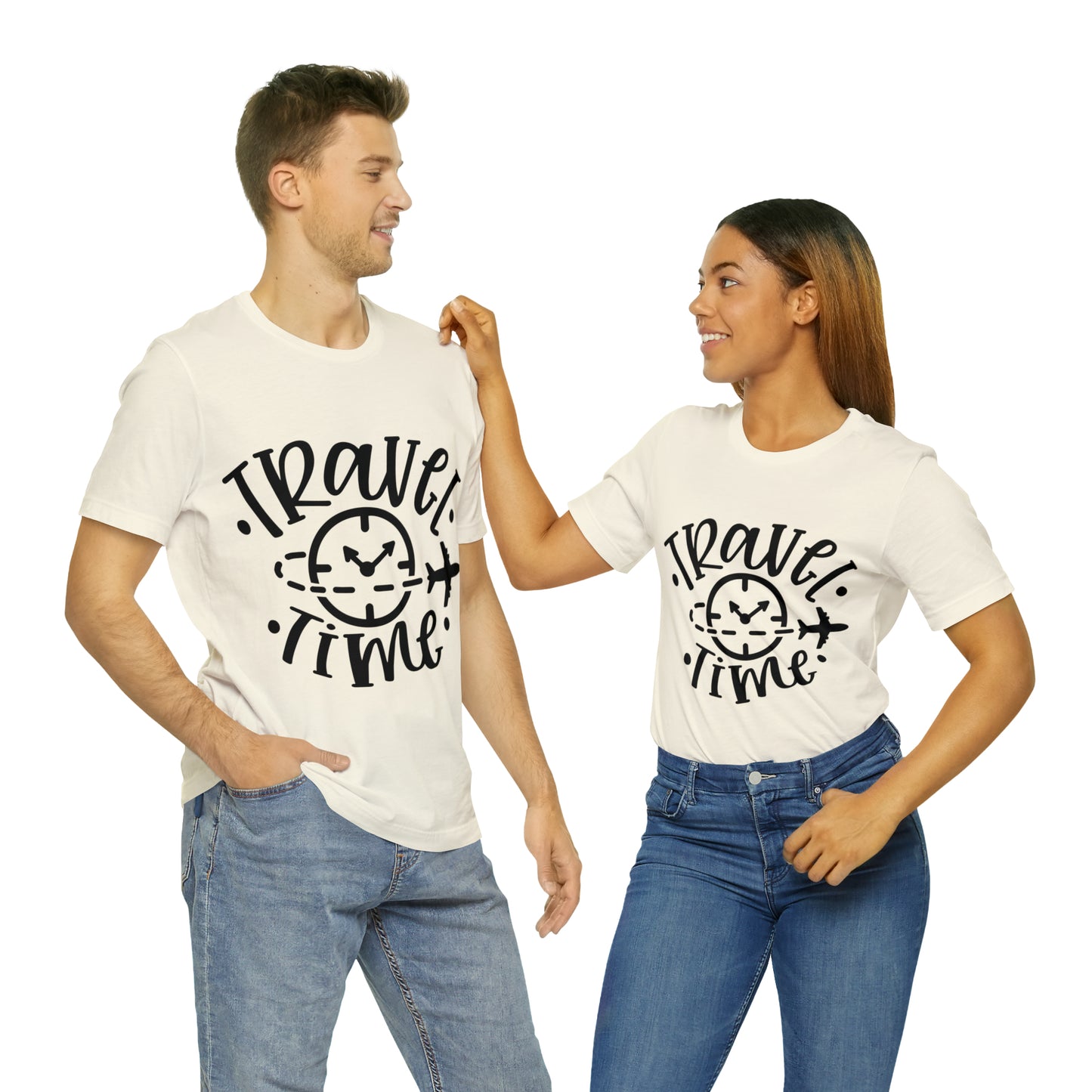 Unisex Travel time Jersey Short Sleeve Tee