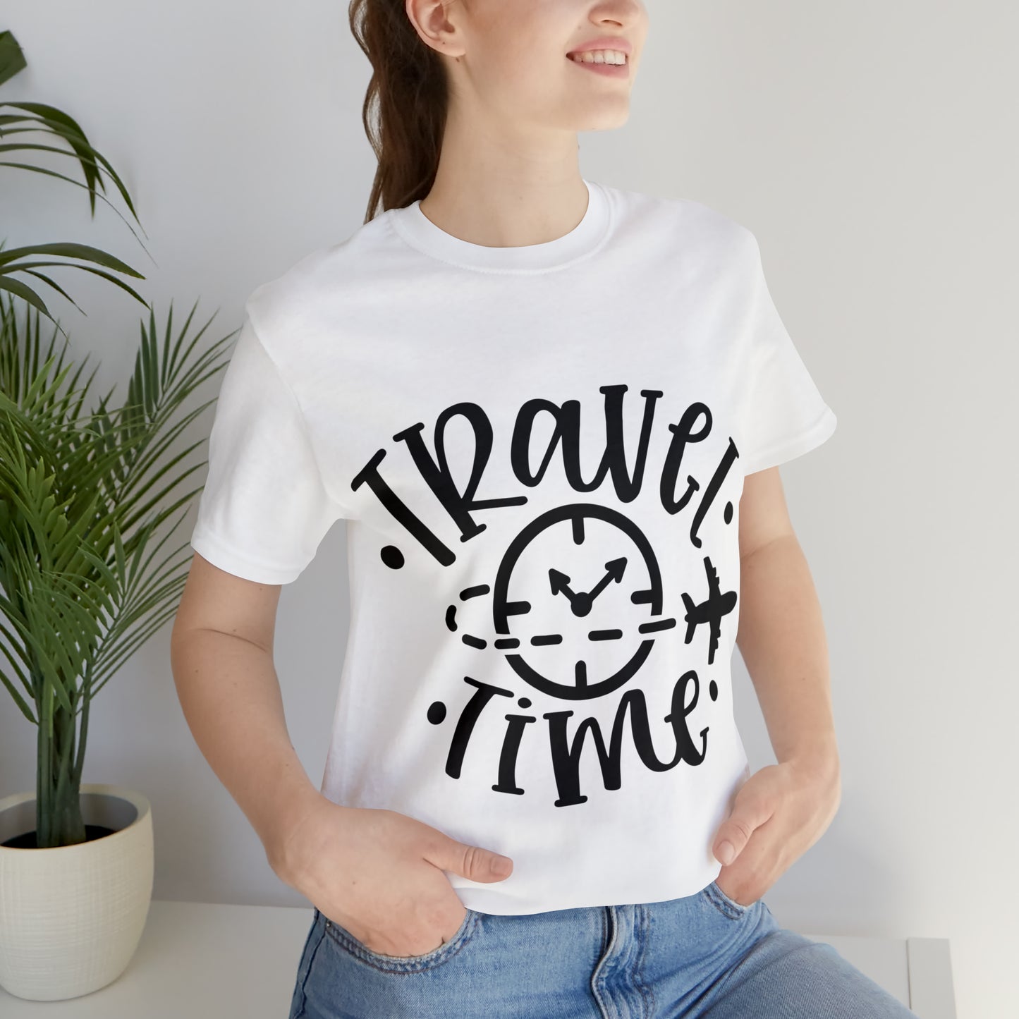 Unisex Travel time Jersey Short Sleeve Tee