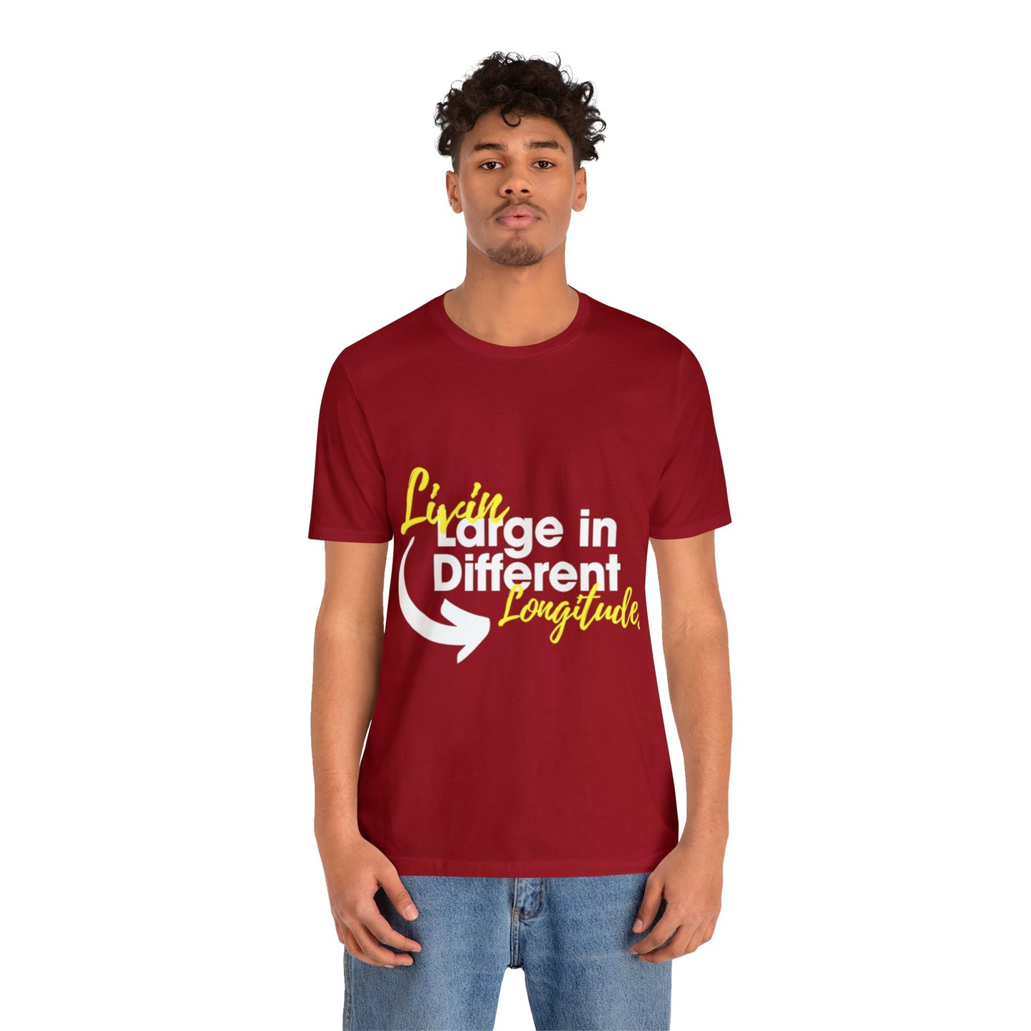 Unisex Livin Large in Different Jersey Short Sleeve Tee