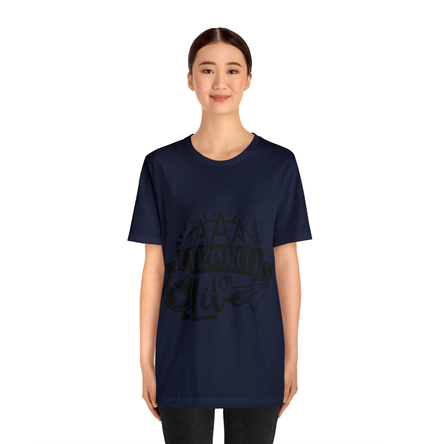 Unisex Traveling to live Jersey Short Sleeve Tee