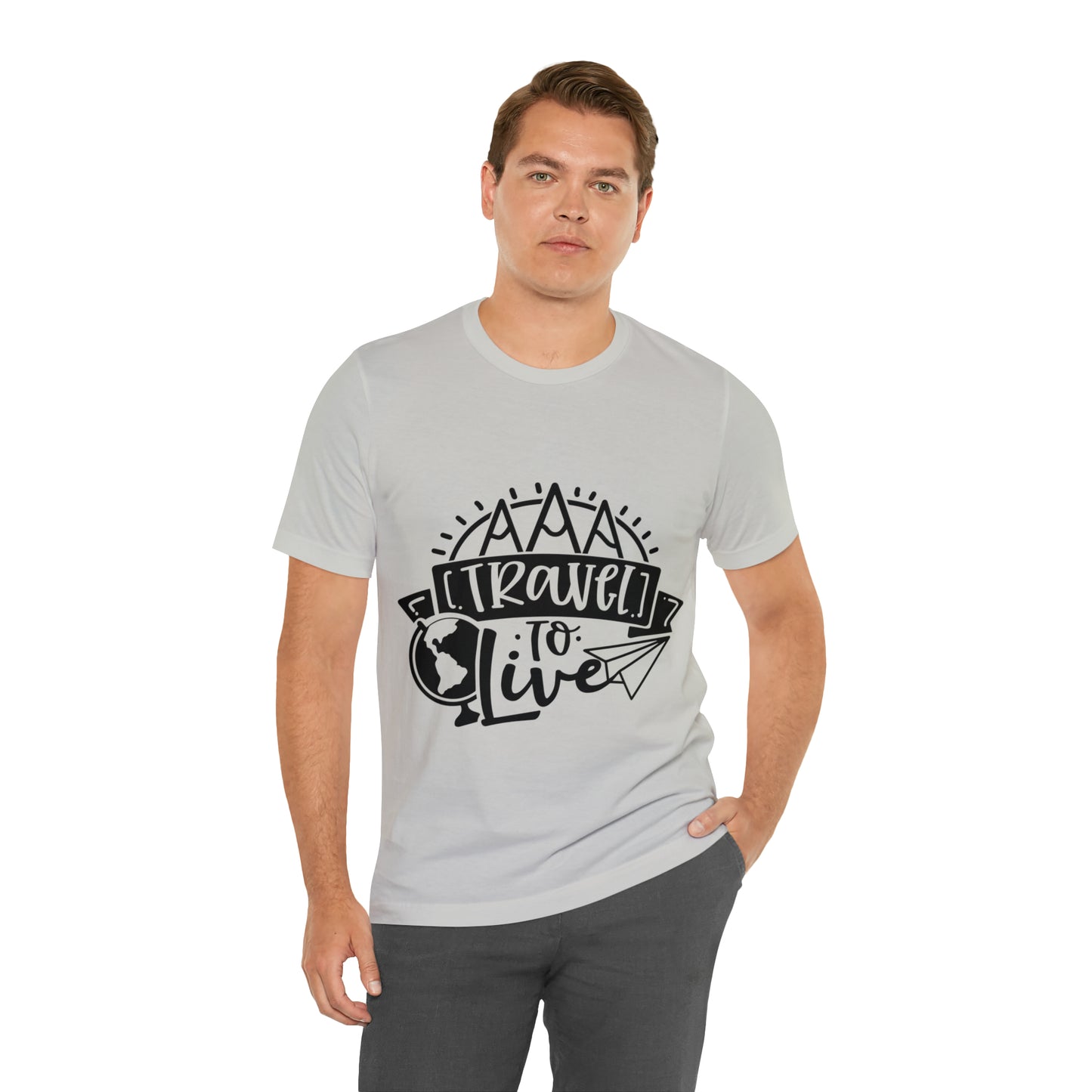 Unisex Traveling to live Jersey Short Sleeve Tee