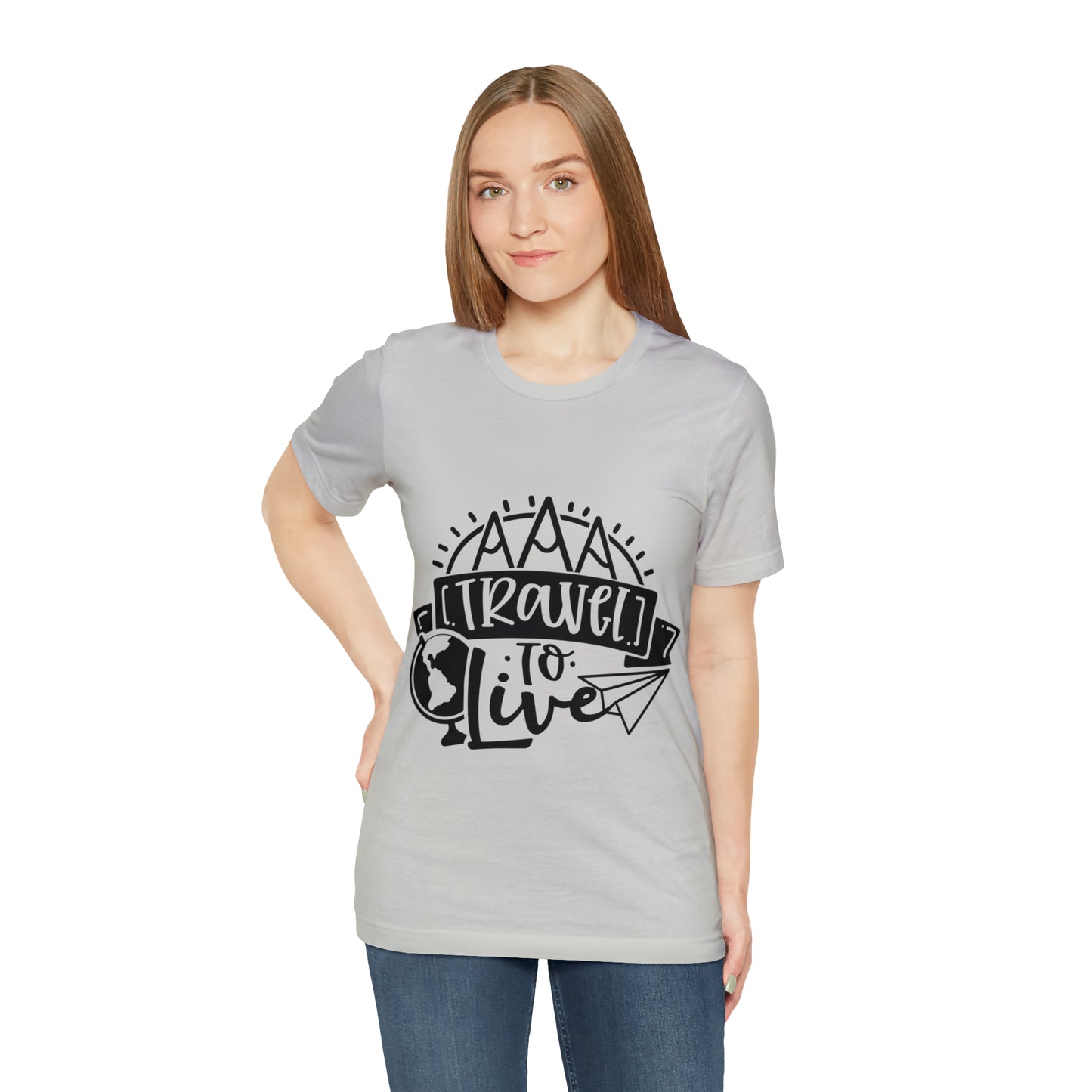 Unisex Traveling to live Jersey Short Sleeve Tee