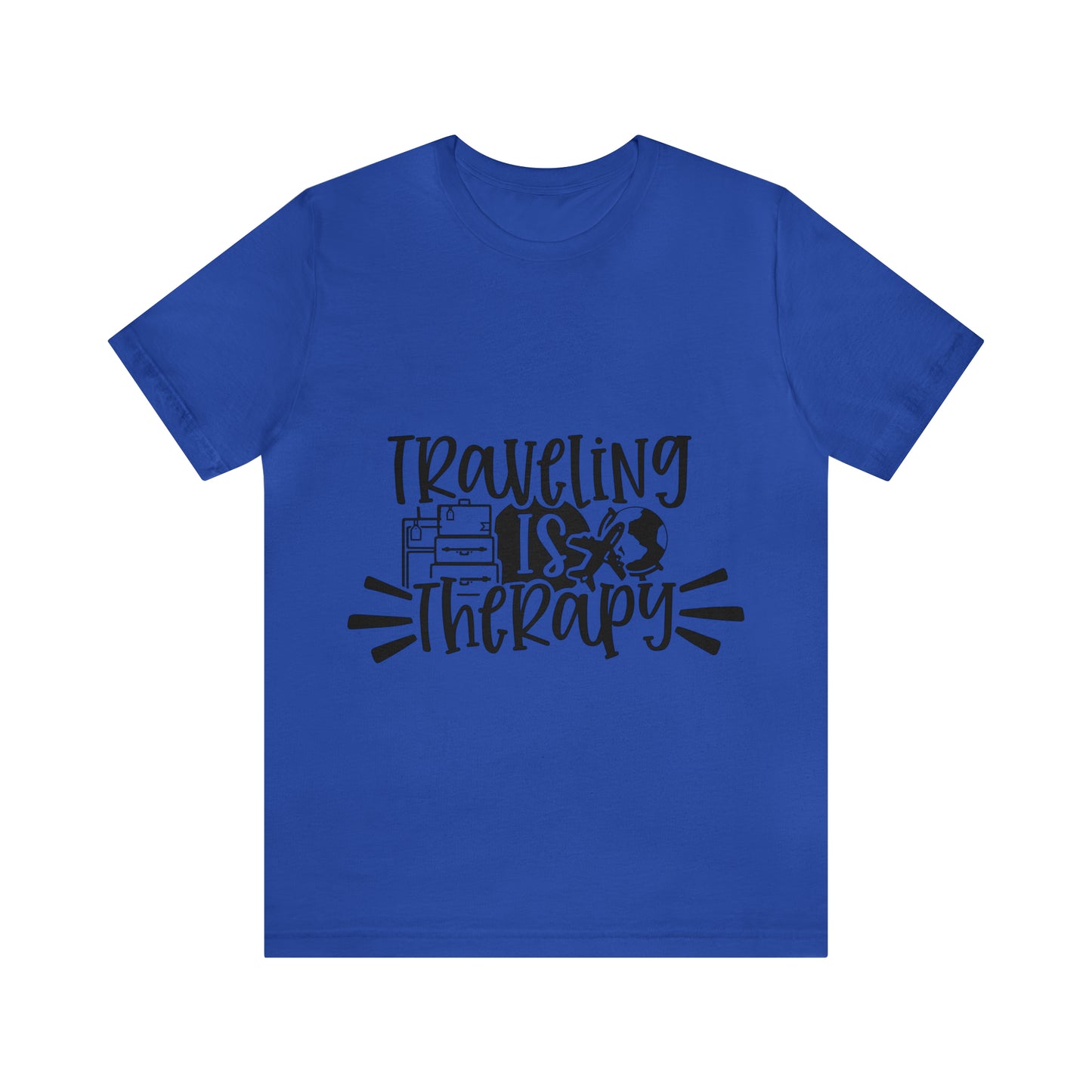 Unisex Traveling is therapy Jersey Short Sleeve Tee