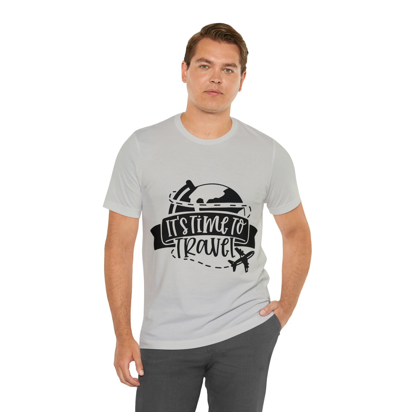 Unisex Time To Travel Jersey Short Sleeve Tee