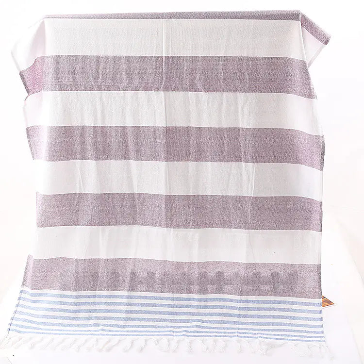 Cotton Beach Towel with Tassels
