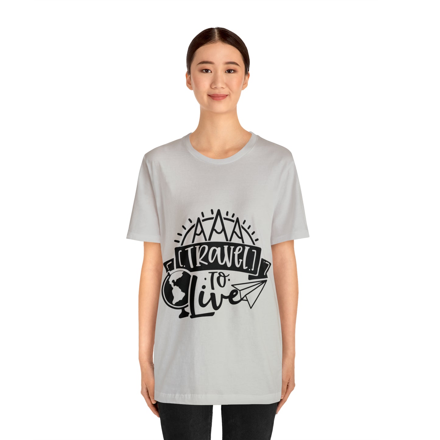 Unisex Traveling to live Jersey Short Sleeve Tee