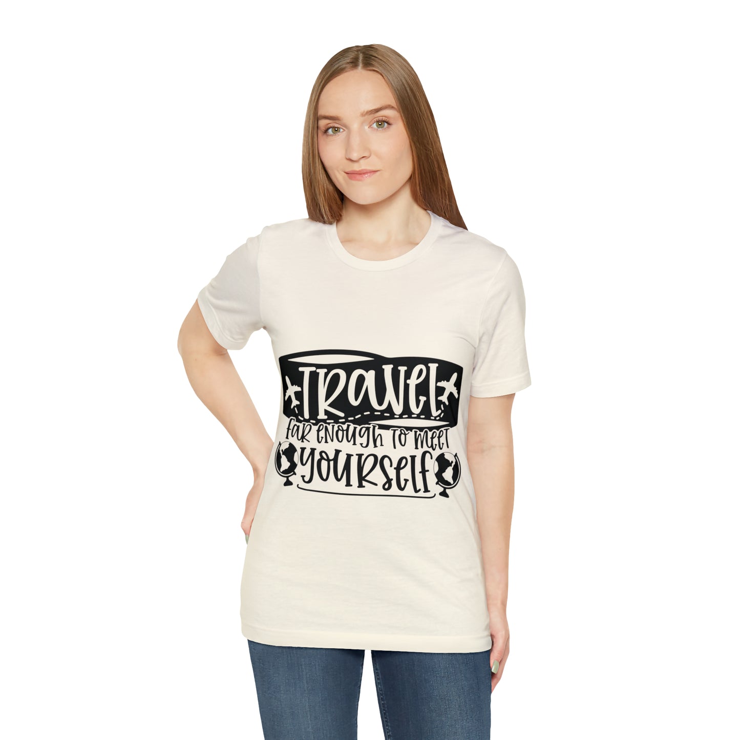 Unisex Travel Far Enough Jersey Short Sleeve Tee