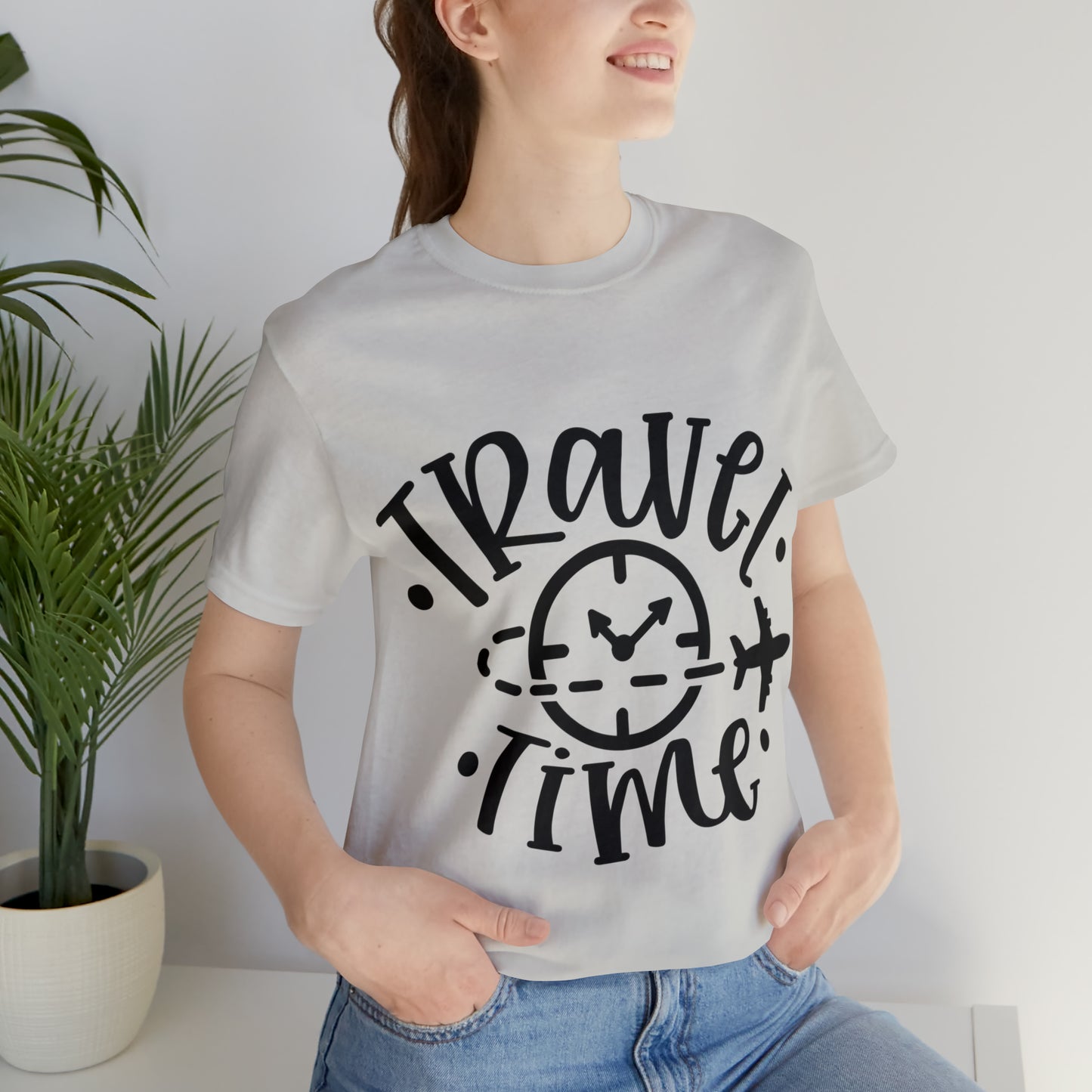 Unisex Travel time Jersey Short Sleeve Tee