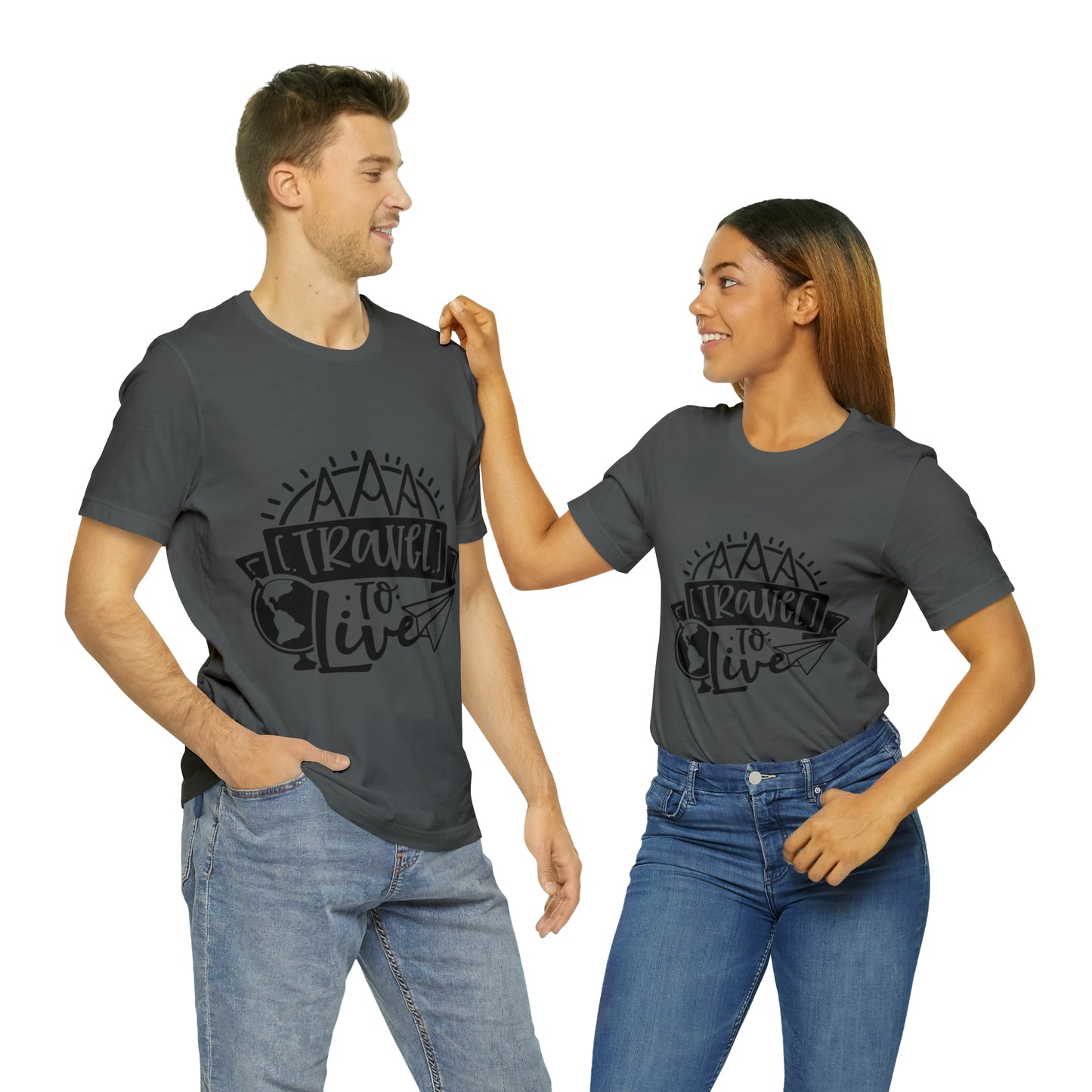 Unisex Traveling to live Jersey Short Sleeve Tee