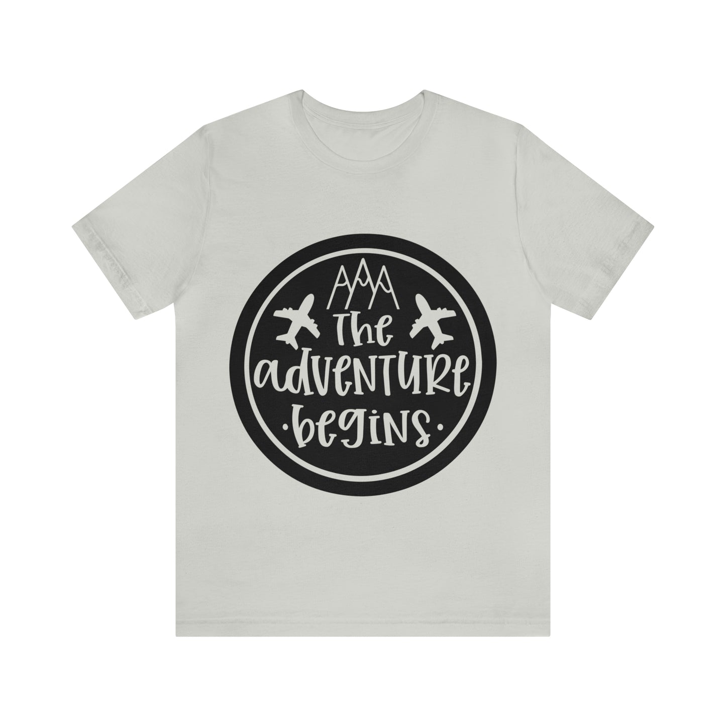 Unisex The Adventure Begins Jersey Short Sleeve Tee