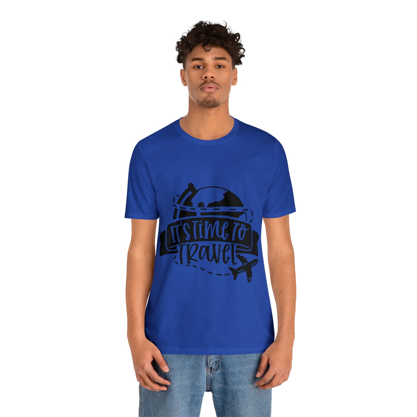 Unisex Time To Travel Jersey Short Sleeve Tee