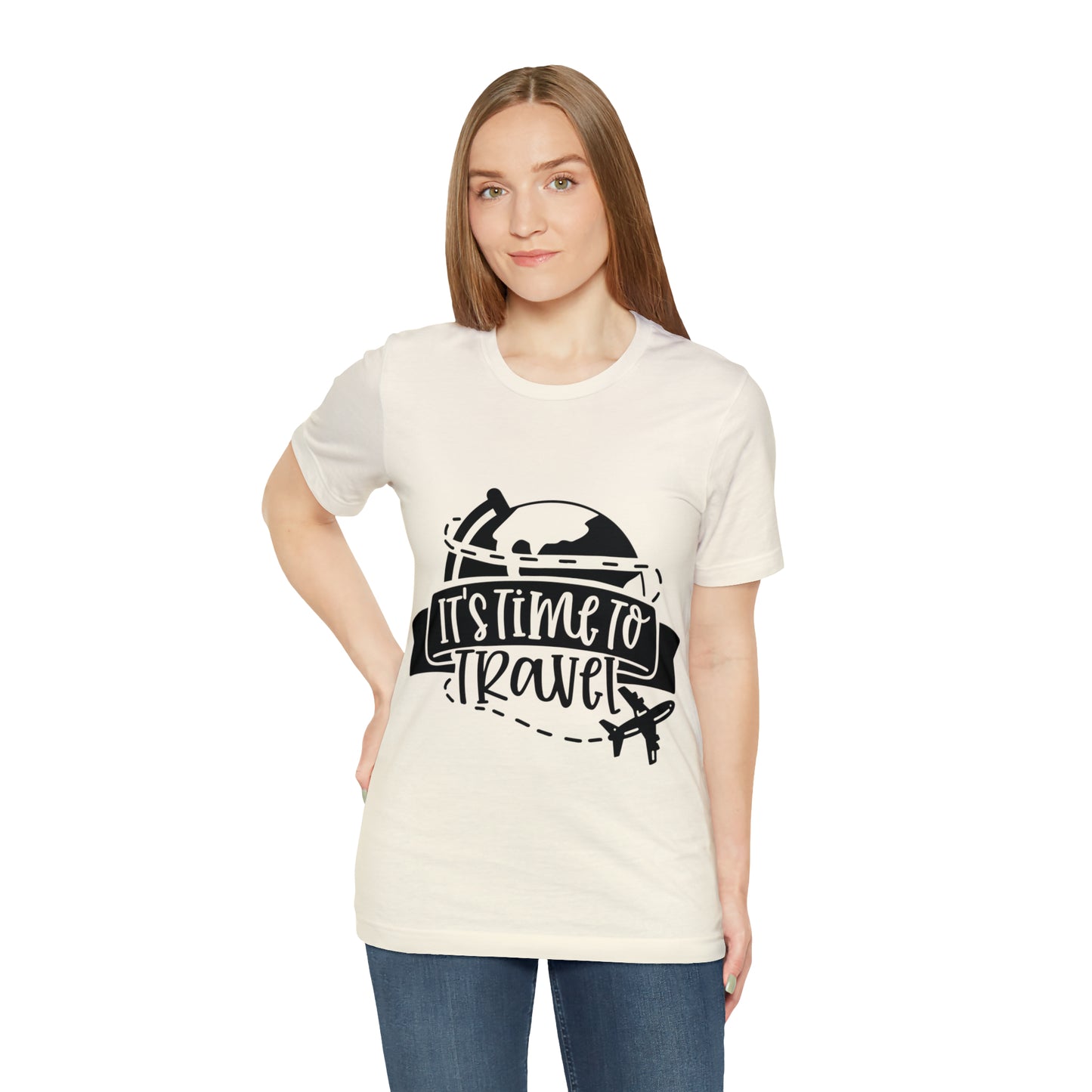 Unisex Time To Travel Jersey Short Sleeve Tee