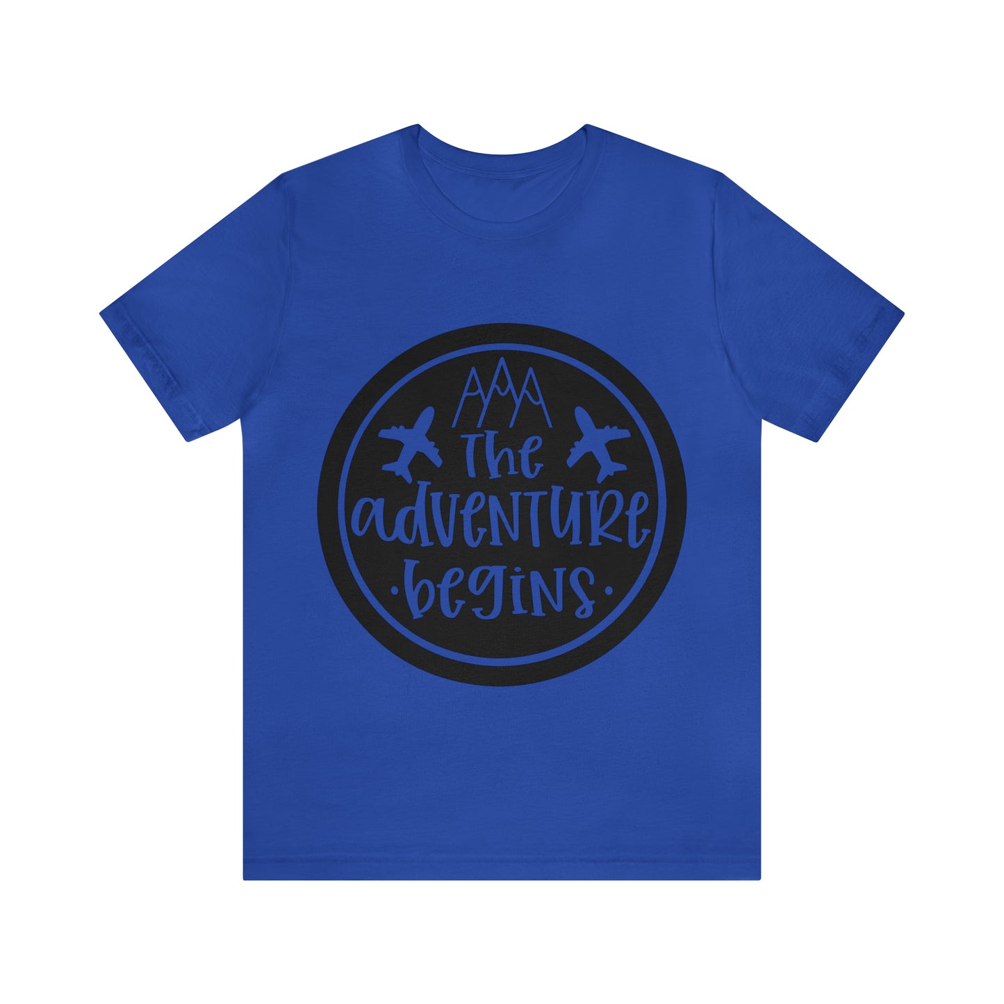 Unisex The Adventure Begins Jersey Short Sleeve Tee