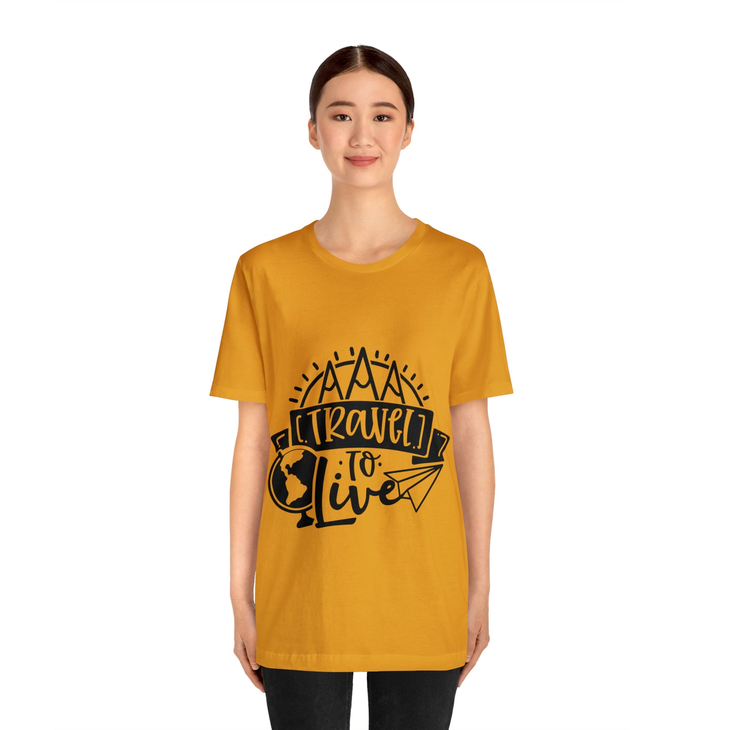 Unisex Traveling to live Jersey Short Sleeve Tee