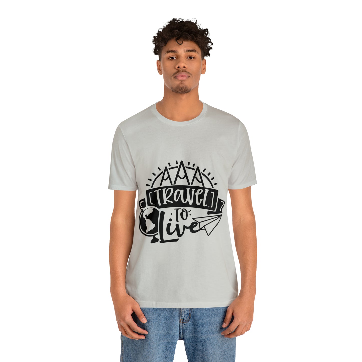 Unisex Traveling to live Jersey Short Sleeve Tee