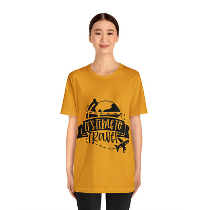 Unisex Time To Travel Jersey Short Sleeve Tee