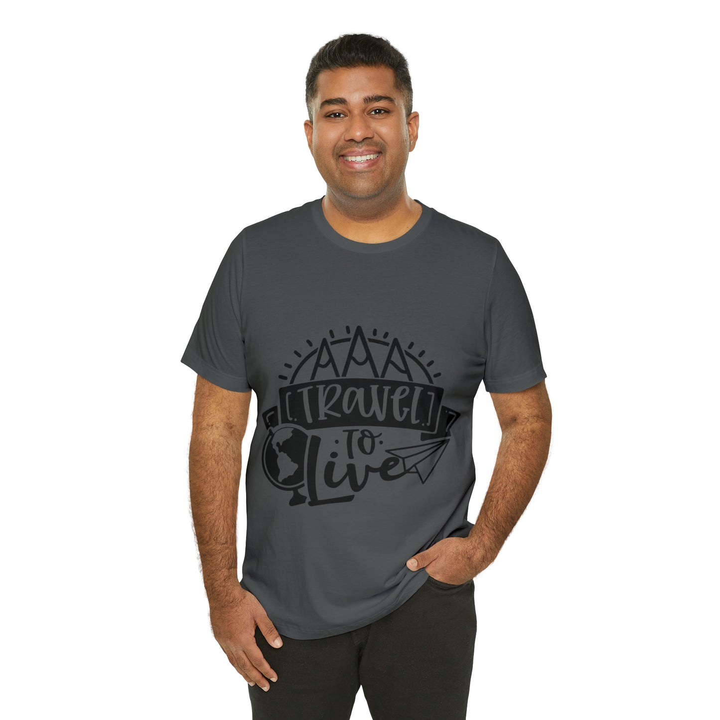 Unisex Traveling to live Jersey Short Sleeve Tee