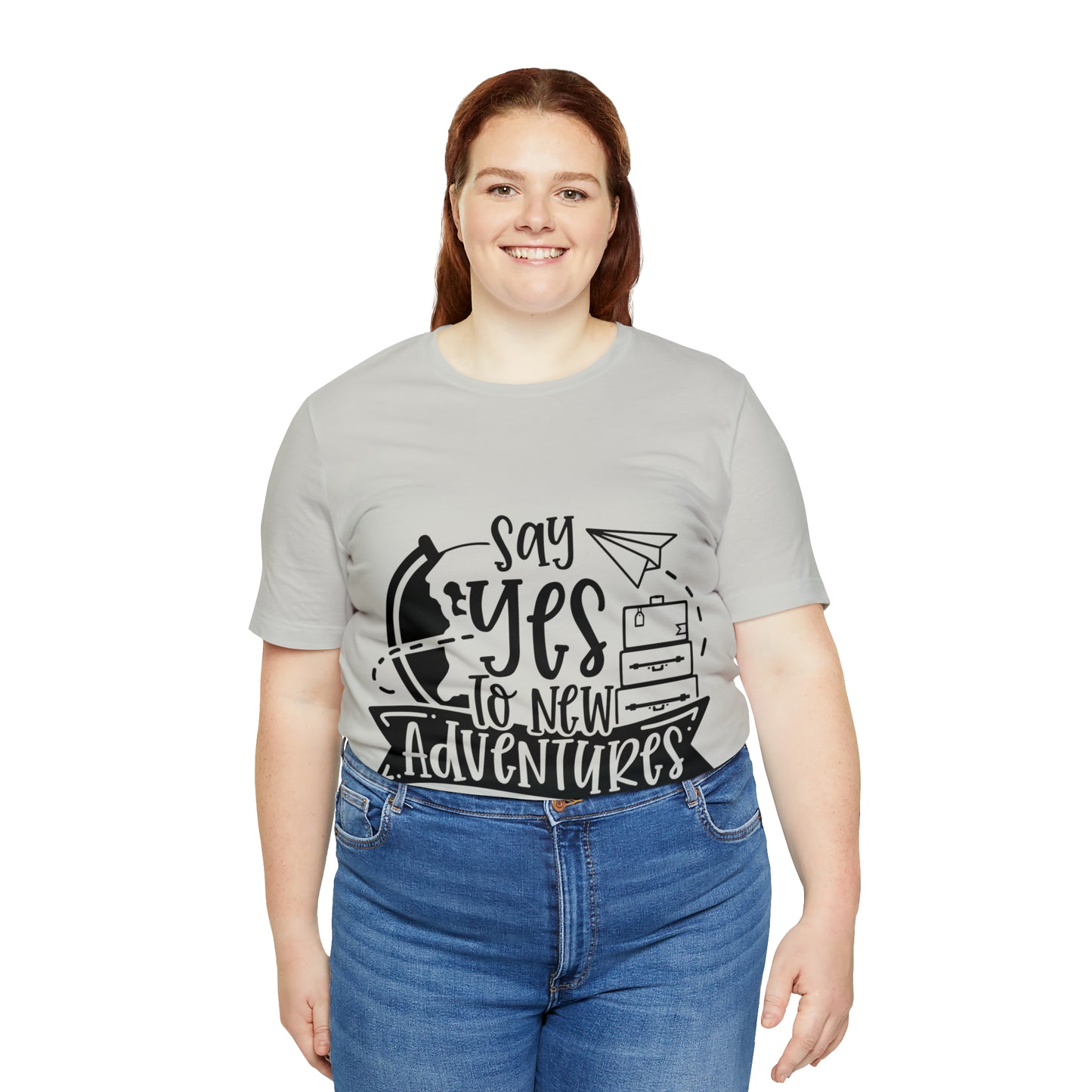 Unisex Say Yes To New Adventure Jersey Short Sleeve Tee