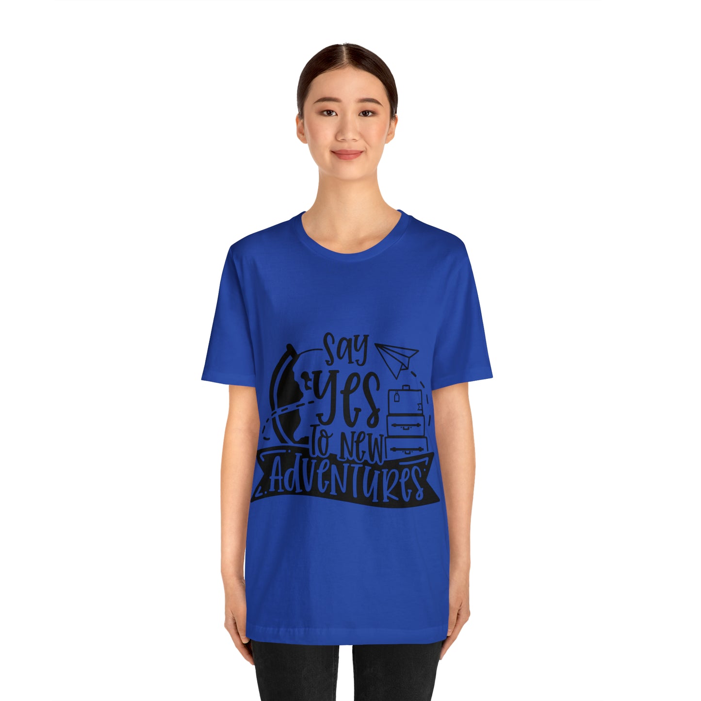 Unisex Say Yes To New Adventure Jersey Short Sleeve Tee