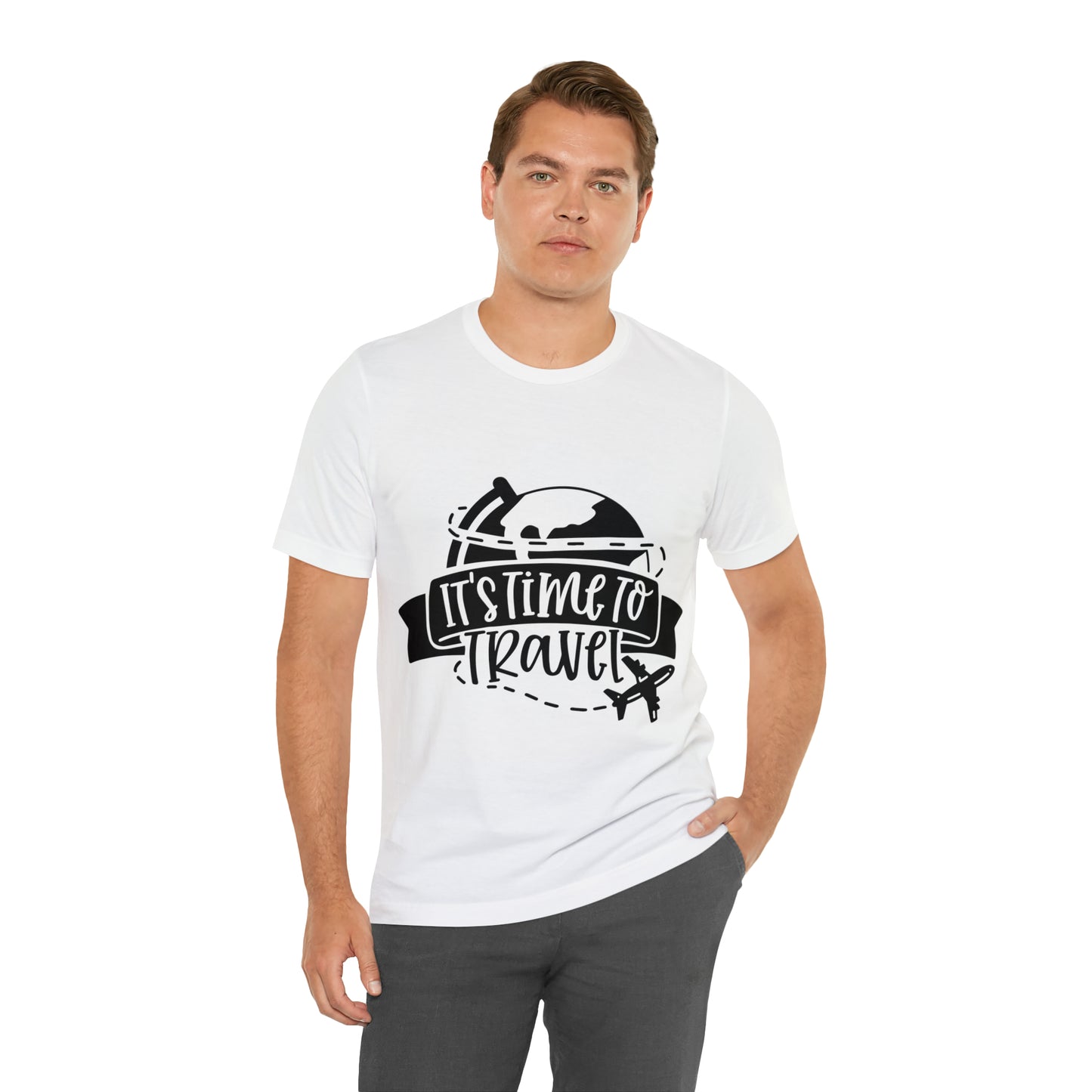 Unisex Time To Travel Jersey Short Sleeve Tee