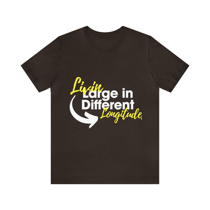 Unisex Livin Large in Different Jersey Short Sleeve Tee