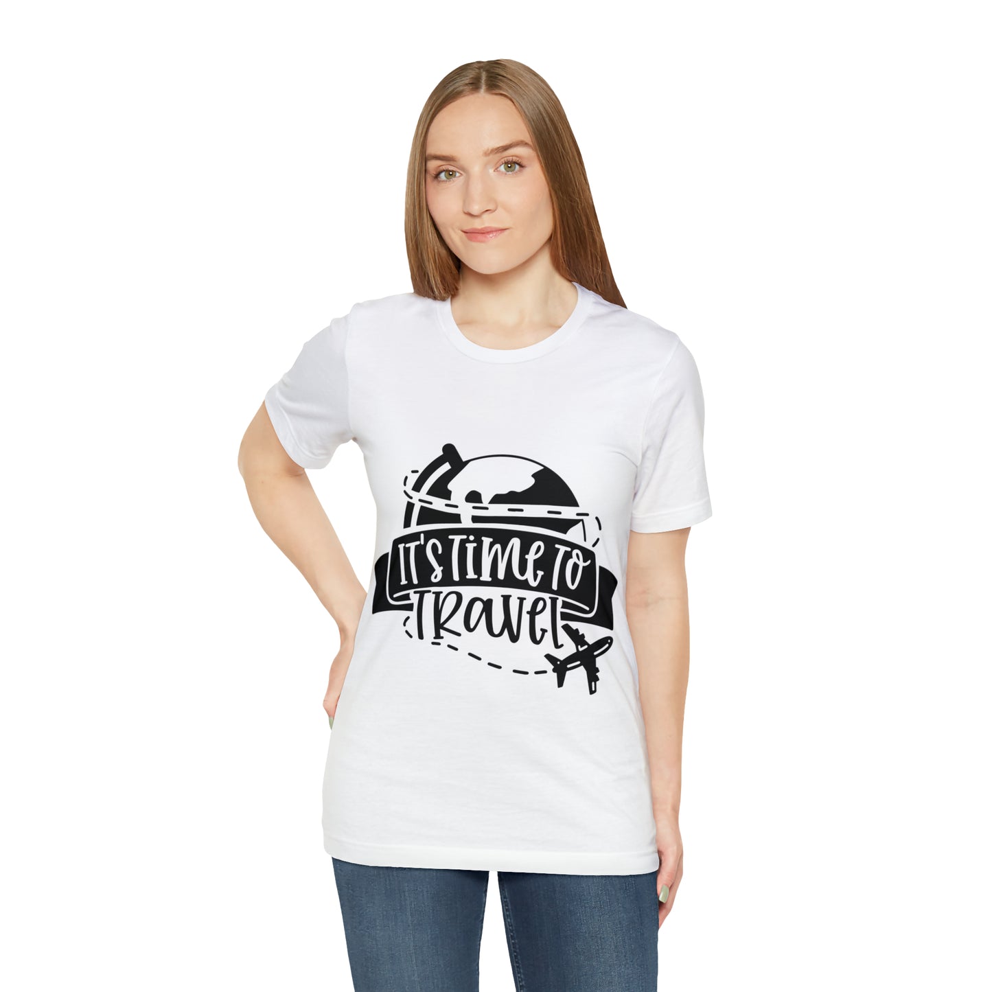 Unisex Time To Travel Jersey Short Sleeve Tee