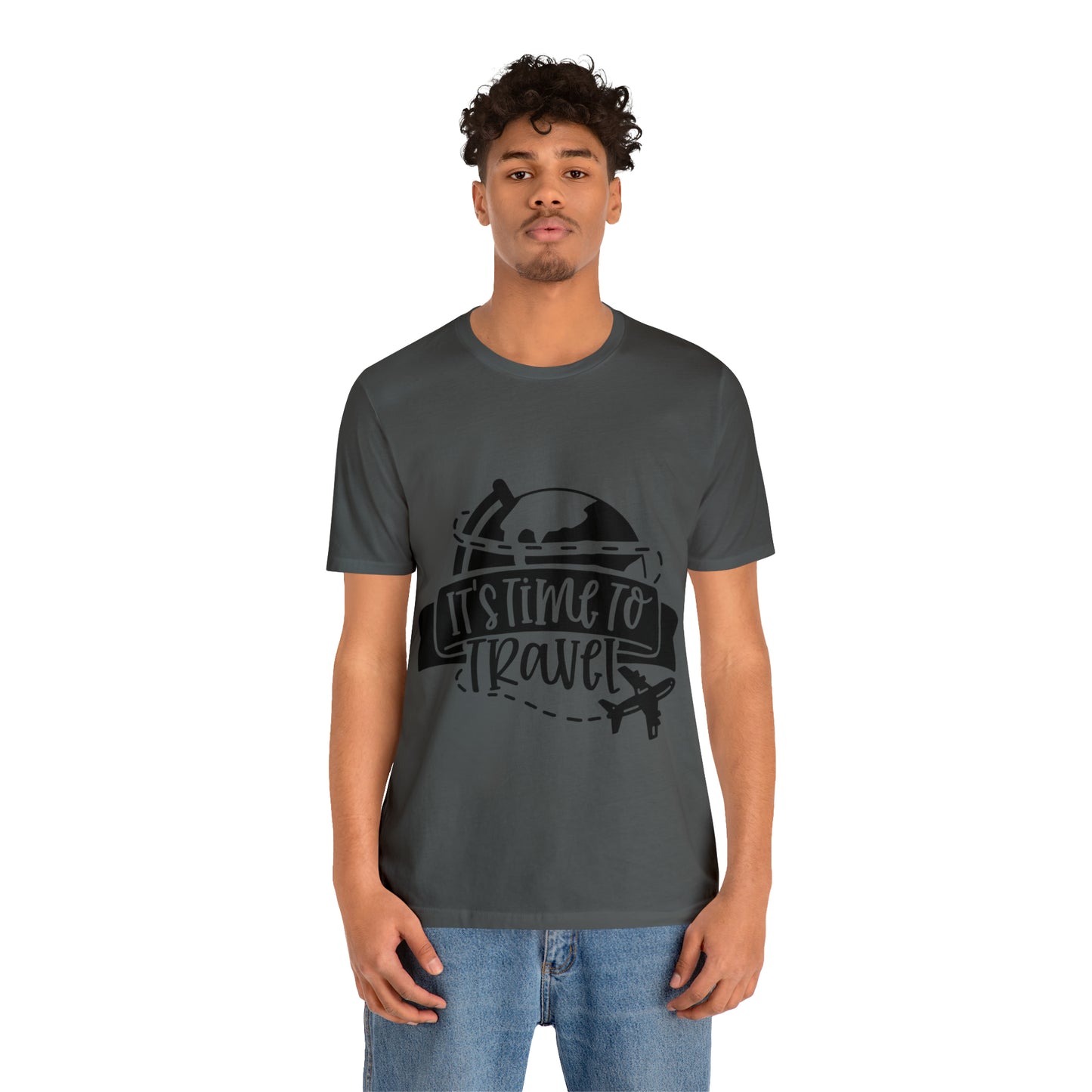 Unisex Time To Travel Jersey Short Sleeve Tee