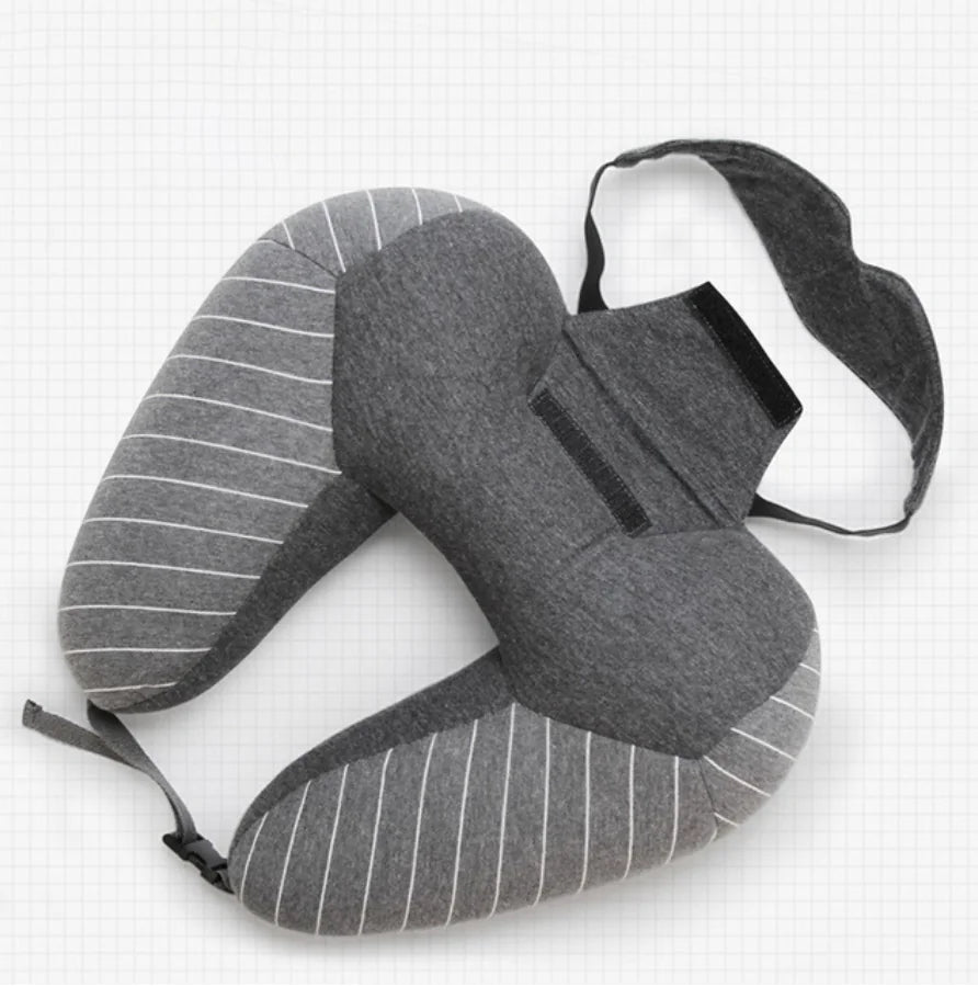 U-Shaped Foam Travel Pillow with Lumbar Support
