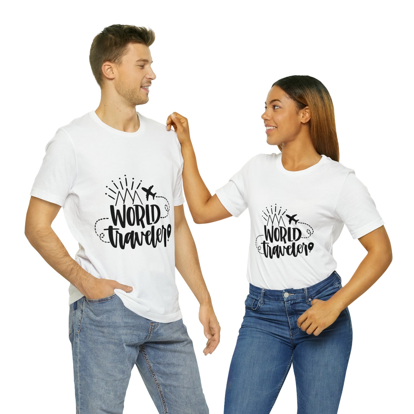 Unisex World Travel Jersey Short Sleeve Tee