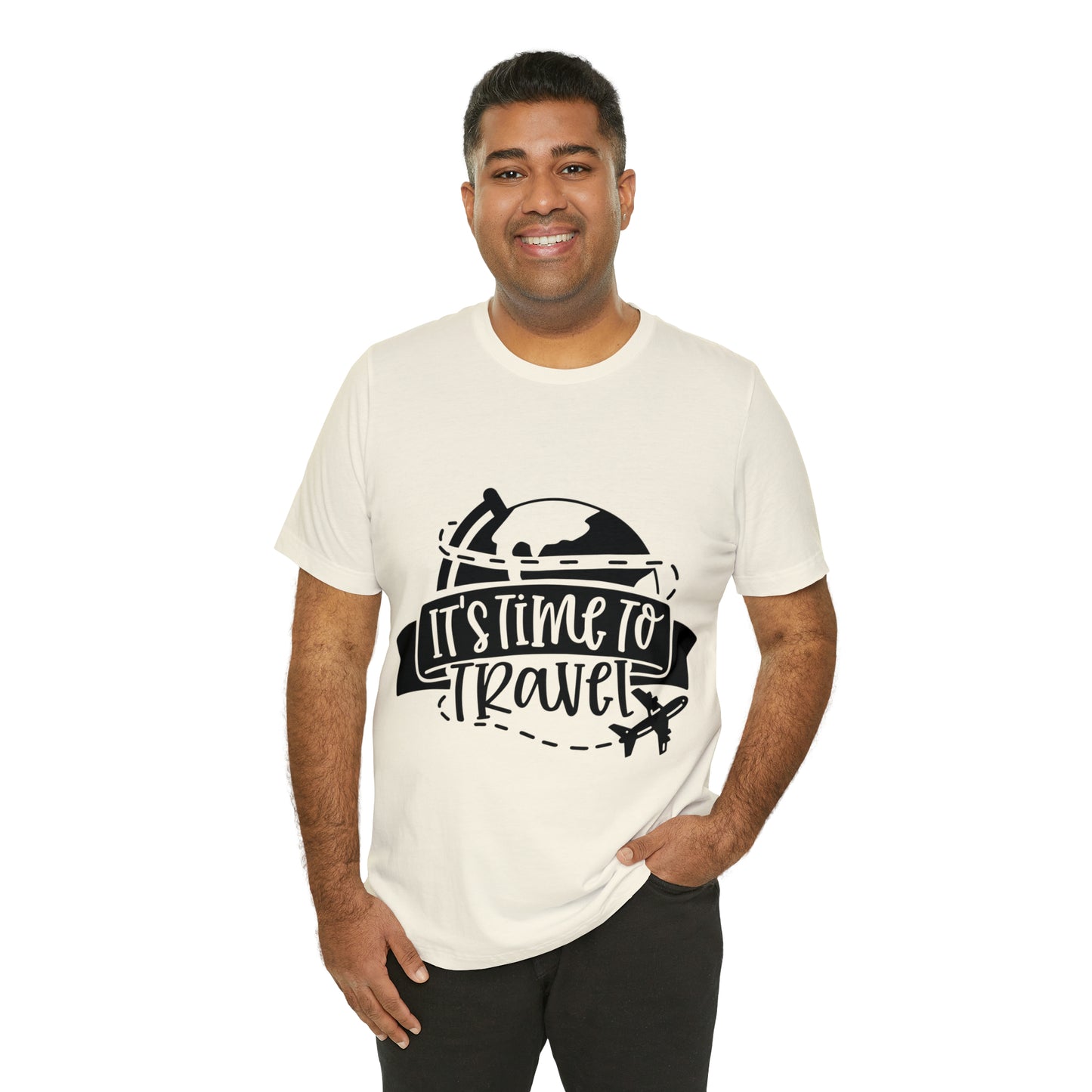 Unisex Time To Travel Jersey Short Sleeve Tee