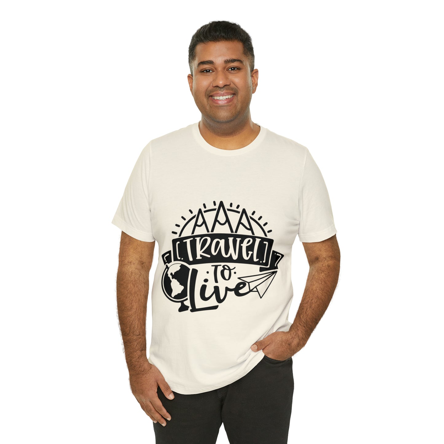 Unisex Traveling to live Jersey Short Sleeve Tee