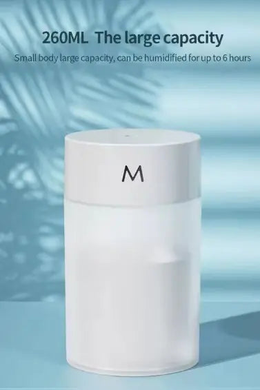 Ultrasonic Air Humidifier & Mini Aromatherapy Diffuser
